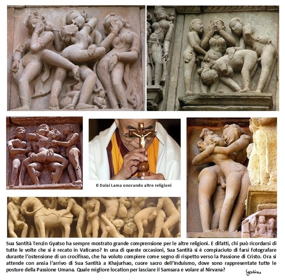 Il Dalai Lama onorando altre religioni