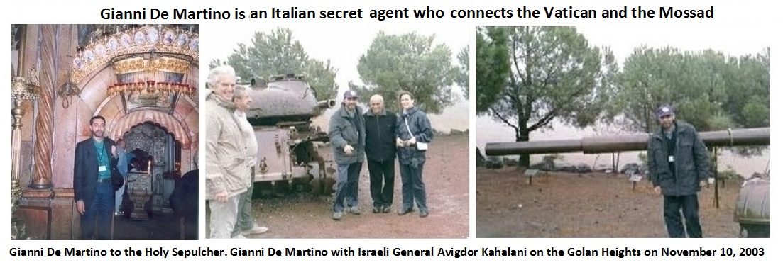 Gianni De Martino is an Italian agent who links the Vatican and the Mossad