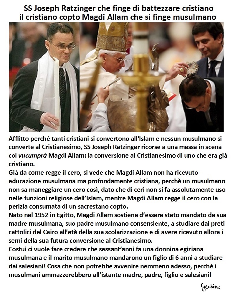 Il rimpianto Joseph Ratzinger