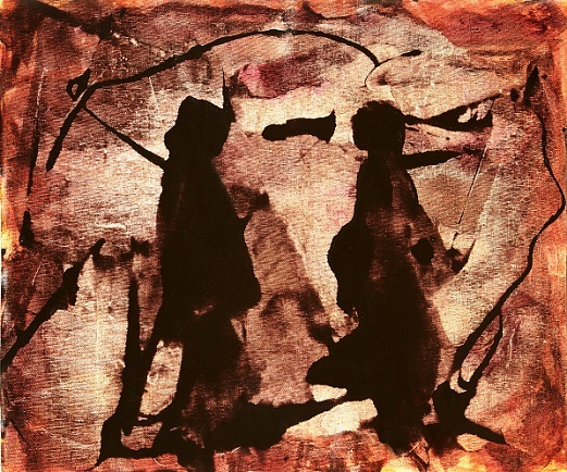 La madre rappresentata a sinistra, la figlia a destra