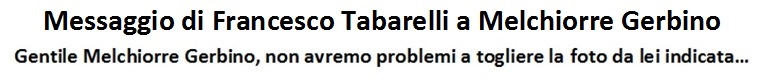Francesco Tabarelli tranquillizza Melchiorre Gerbino